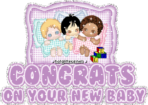 Congrats New Baby Purple