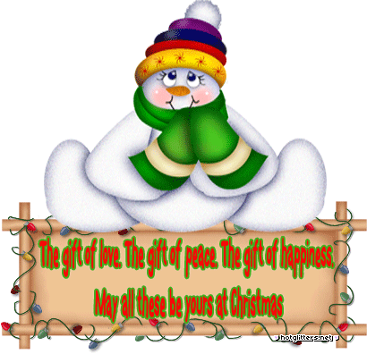 Snowman Christmas Peace