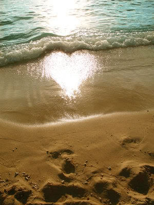 Glowing Heart Beach