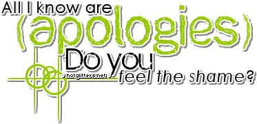 Apologies